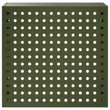 vidaXL Κάλυμμα κλιματιστικού Λαδί 110 x 50 x 105 εκ Ατσάλι
