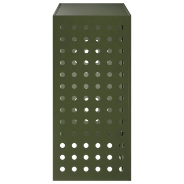 vidaXL Κάλυμμα κλιματιστικού Λαδί 110 x 50 x 105 εκ Ατσάλι
