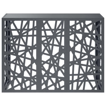 vidaXL Κάλυμμα κλιματιστικού Ανθρακί 110 x 50 x 80 cm Ατσάλι