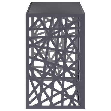vidaXL Κάλυμμα κλιματιστικού Ανθρακί 110 x 50 x 80 cm Ατσάλι