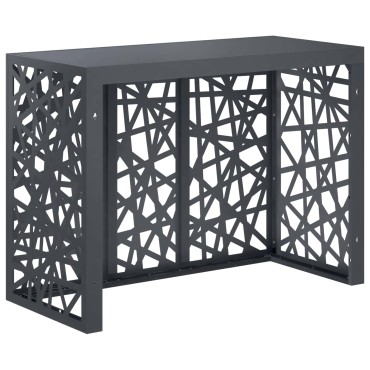 vidaXL Κάλυμμα κλιματιστικού Ανθρακί 110 x 50 x 80 cm Ατσάλι
