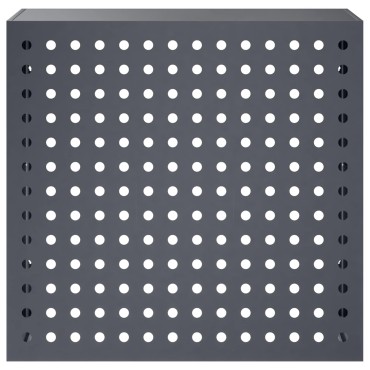 vidaXL Κάλυμμα κλιματιστικού Ανθρακί 110 x 50 x 105 εκ Ατσάλι