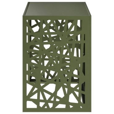 vidaXL Κάλυμμα κλιματιστικού Λαδί 100 x 50 x 70 cm Ατσάλι