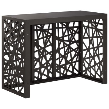 vidaXL Κάλυμμα κλιματιστικού Μαύρο 110 x 50 x 80 cm Ατσάλι