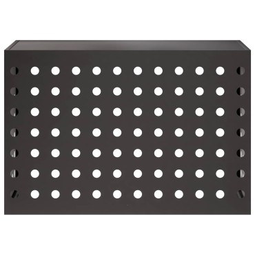 vidaXL Κάλυμμα κλιματιστικού Μαύρο 90 x 40 x 60 εκ Ατσάλι