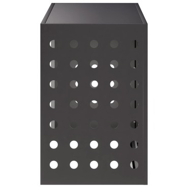 vidaXL Κάλυμμα κλιματιστικού Μαύρο 90 x 40 x 60 εκ Ατσάλι