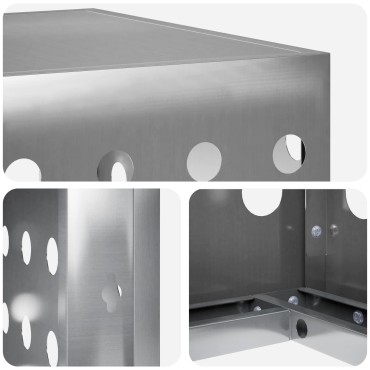 vidaXL Κάλυμμα κλιματιστικού Ασημί 110 x 50 x 80 cm