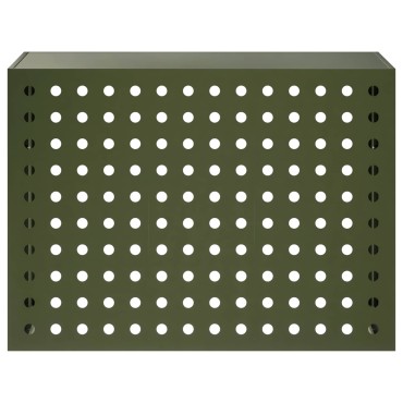 vidaXL Κάλυμμα κλιματιστικού Λαδί 110 x 50 x 80 cm Ατσάλι