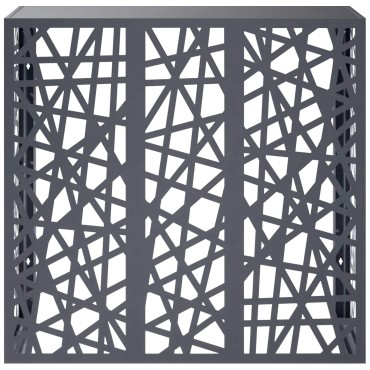 vidaXL Κάλυμμα κλιματιστικού Ανθρακί 110 x 50 x 105 εκ Ατσάλι