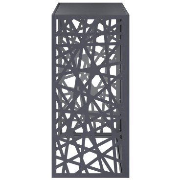 vidaXL Κάλυμμα κλιματιστικού Ανθρακί 110 x 50 x 105 εκ Ατσάλι