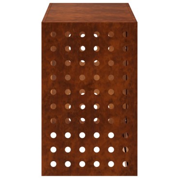 vidaXL Κάλυμμα κλιματιστικού Σκ rusty 110 x 50 x 80 cm