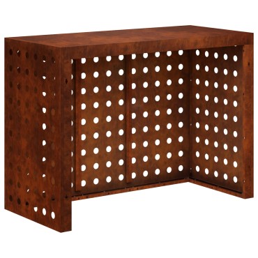 vidaXL Κάλυμμα κλιματιστικού Σκ rusty 110 x 50 x 80 cm