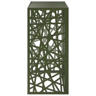 vidaXL Κάλυμμα κλιματιστικού Λαδί 110 x 50 x 105 εκ Ατσάλι