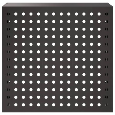 vidaXL Κάλυμμα κλιματιστικού Μαύρο 110 x 50 x 105 εκ Ατσάλι
