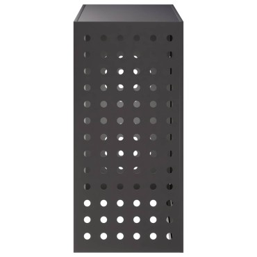 vidaXL Κάλυμμα κλιματιστικού Μαύρο 110 x 50 x 105 εκ Ατσάλι