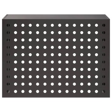 vidaXL Κάλυμμα κλιματιστικού Μαύρο 110 x 50 x 80 cm Ατσάλι