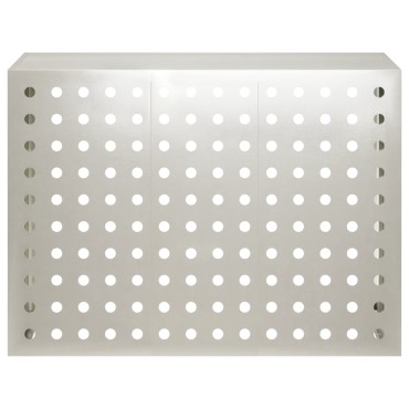 vidaXL Κάλυμμα κλιματιστικού Ασημί 110 x 50 x 80 cm Ανοξείδωτο Ατσάλι