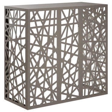 vidaXL Κάλυμμα κλιματιστικού Σκ rusty 110 x 50 x 105 εκ