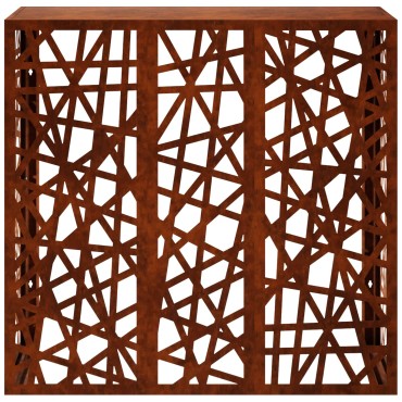 vidaXL Κάλυμμα κλιματιστικού Σκ rusty 110 x 50 x 105 εκ