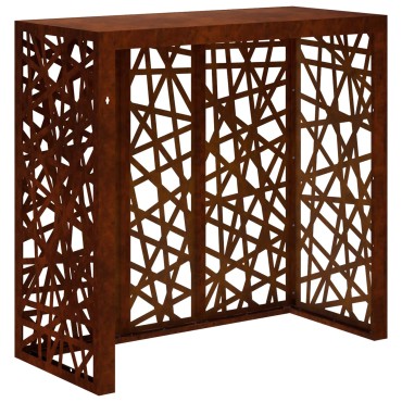 vidaXL Κάλυμμα κλιματιστικού Σκ rusty 110 x 50 x 105 εκ