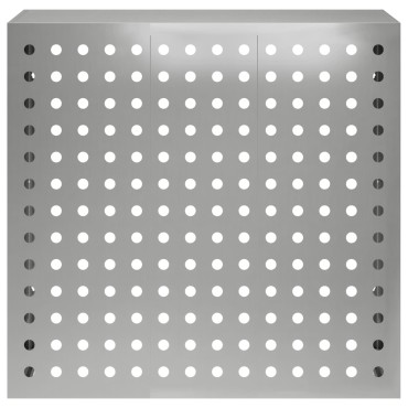 vidaXL Κάλυμμα κλιματιστικού Ασημί 110 x 50 x 105 εκ