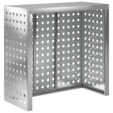 vidaXL Κάλυμμα κλιματιστικού Ασημί 110 x 50 x 105 εκ