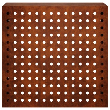 vidaXL Κάλυμμα κλιματιστικού Σκ rusty 110 x 50 x 105 εκ