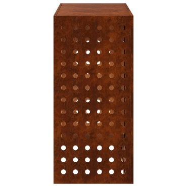 vidaXL Κάλυμμα κλιματιστικού Σκ rusty 110 x 50 x 105 εκ