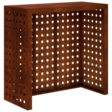 vidaXL Κάλυμμα κλιματιστικού Σκ rusty 110 x 50 x 105 εκ