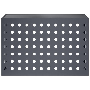 vidaXL Κάλυμμα κλιματιστικού Ανθρακί 90 x 40 x 60 εκ Ατσάλι