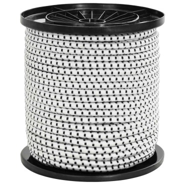 vidaXL Σχοινιά Bungee 6 mm Μαύρο και Λευκό PP και καουτσούκ