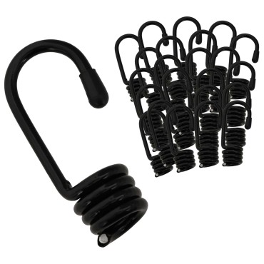 vidaXL Άγκιστρα 100 τεμ. Μαύρο 8 mm x 5 cm Ατσάλι
