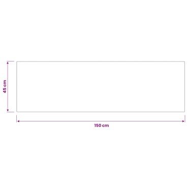 vidaXL Χαλί Κουζίνας Ανθρακί καρό 150 x 45 εκ 100% Πολυαμίδιο Πλένεται