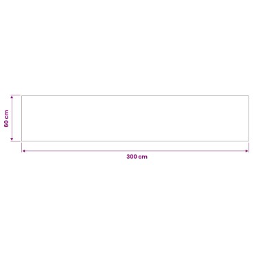 vidaXL Χαλί Κουζίνας ανθρακί καρό 300 x 60 εκ 100% Πολυαμίδιο Πλένεται