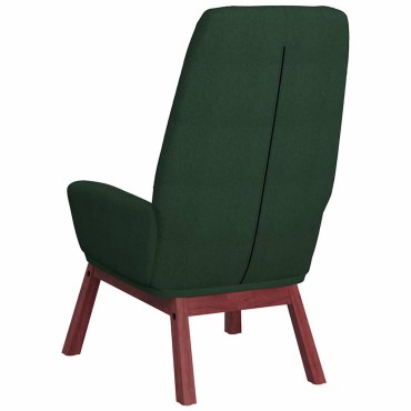 vidaXL Πολυθρόνα Relax Σκούρο Πράσινο Υφασμάτινη 70x77x94cm 1 τεμ.