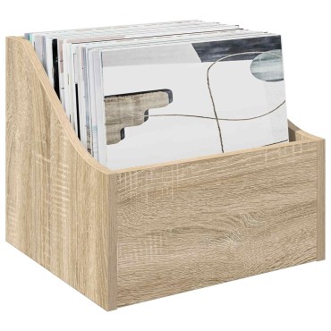 vidaXL Κουτί LP 2 τμχ. Sonoma Δρυς 37 x 33 x 32 εκ. Επεξεργασμένο Ξύλο