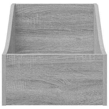 vidaXL Κουτί LP 2 τμχ. Γκρι Sonoma 37 x 33 x 32 εκ. Επεξεργασμένο Ξύλο