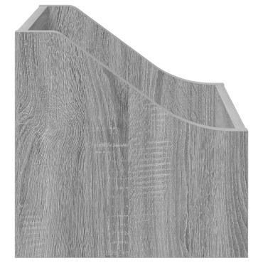 vidaXL Κουτί LP 2 τμχ. Γκρι Sonoma 37 x 33 x 32 εκ. Επεξεργασμένο Ξύλο