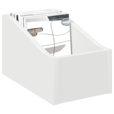 vidaXL Κουτί LP Λευκό 18 x 32 x 18 εκ. Επεξεργασμένο Ξύλο