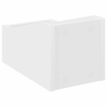vidaXL Κουτί LP Λευκό 18 x 32 x 18 εκ. Επεξεργασμένο Ξύλο