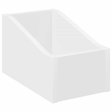 vidaXL Κουτί LP 2 τμχ. Λευκό 18 x 32 x 18 εκ. Επεξεργασμένο Ξύλο