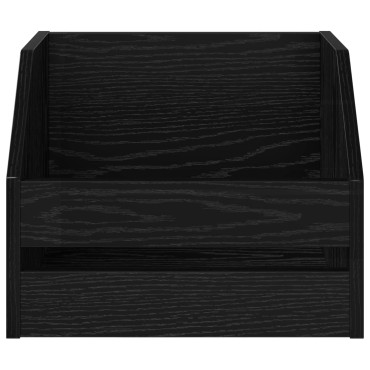 vidaXL Κουτί Άλμπουμ Βινυλίου 2 τμχ. Μαύρη Δρυς 38 x 30 x 29 εκ