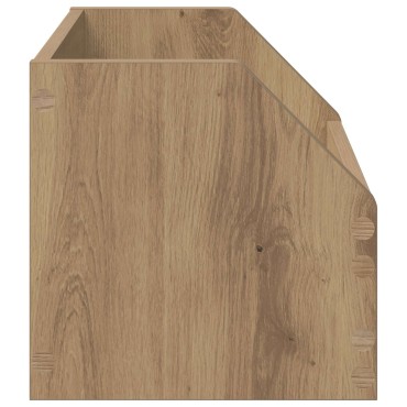 vidaXL Κουτί Άλμπουμ Βινυλίου 2 τμχ. Artisan Δρυς 38 x 30 x 29 εκ