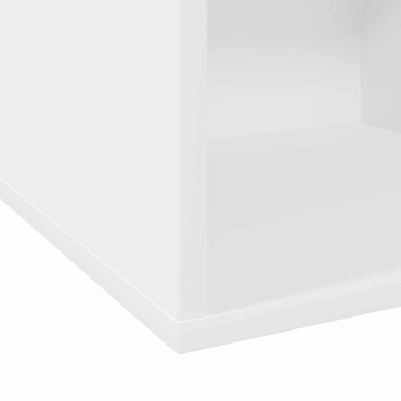 vidaXL Κουτί Άλμπουμ Βινυλίου 2 τμχ. Λευκό 37 x 36,5 x 38 εκ.