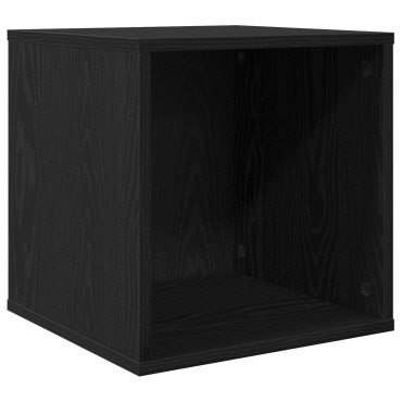 vidaXL Κουτί Άλμπουμ Βινυλίου Μαύρη Δρυς 37 x 36,5 x 38 εκ.