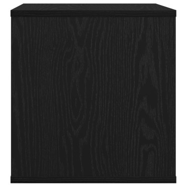 vidaXL Κουτί Άλμπουμ Βινυλίου 2 τμχ. Μαύρη Δρυς 37 x 36,5 x 38 εκ.