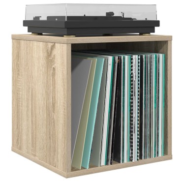vidaXL Κουτί Άλμπουμ Βινυλίου Sonoma Δρυς 37 x 36,5 x 38 εκ.
