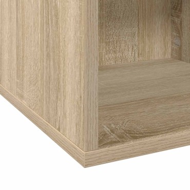 vidaXL Κουτί Άλμπουμ Βινυλίου Sonoma Δρυς 37 x 36,5 x 38 εκ.