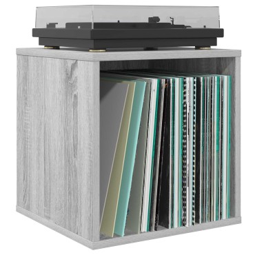 vidaXL Κουτί Άλμπουμ Βινυλίου Γκρι Sonoma 37 x 36,5 x 38 εκ.
