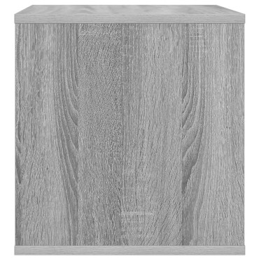 vidaXL Κουτί Άλμπουμ Βινυλίου Γκρι Sonoma 37 x 36,5 x 38 εκ.